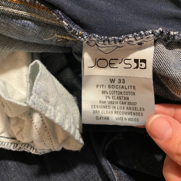 Joe’s Maternity Jeans W 33 A Pea In the Pod Dark Blue Socialite - Picture 2 of 6